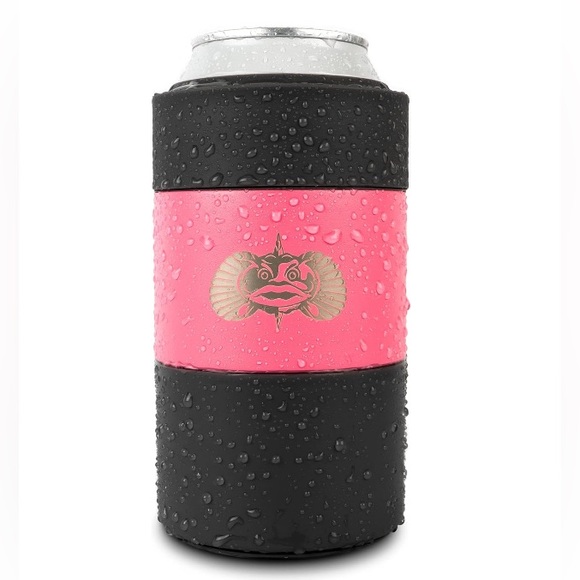 NEW Toadfish Insulated Stainless Steel Non-Tipping Can Cooler Bubblegum Pink - Picture 8 of 8